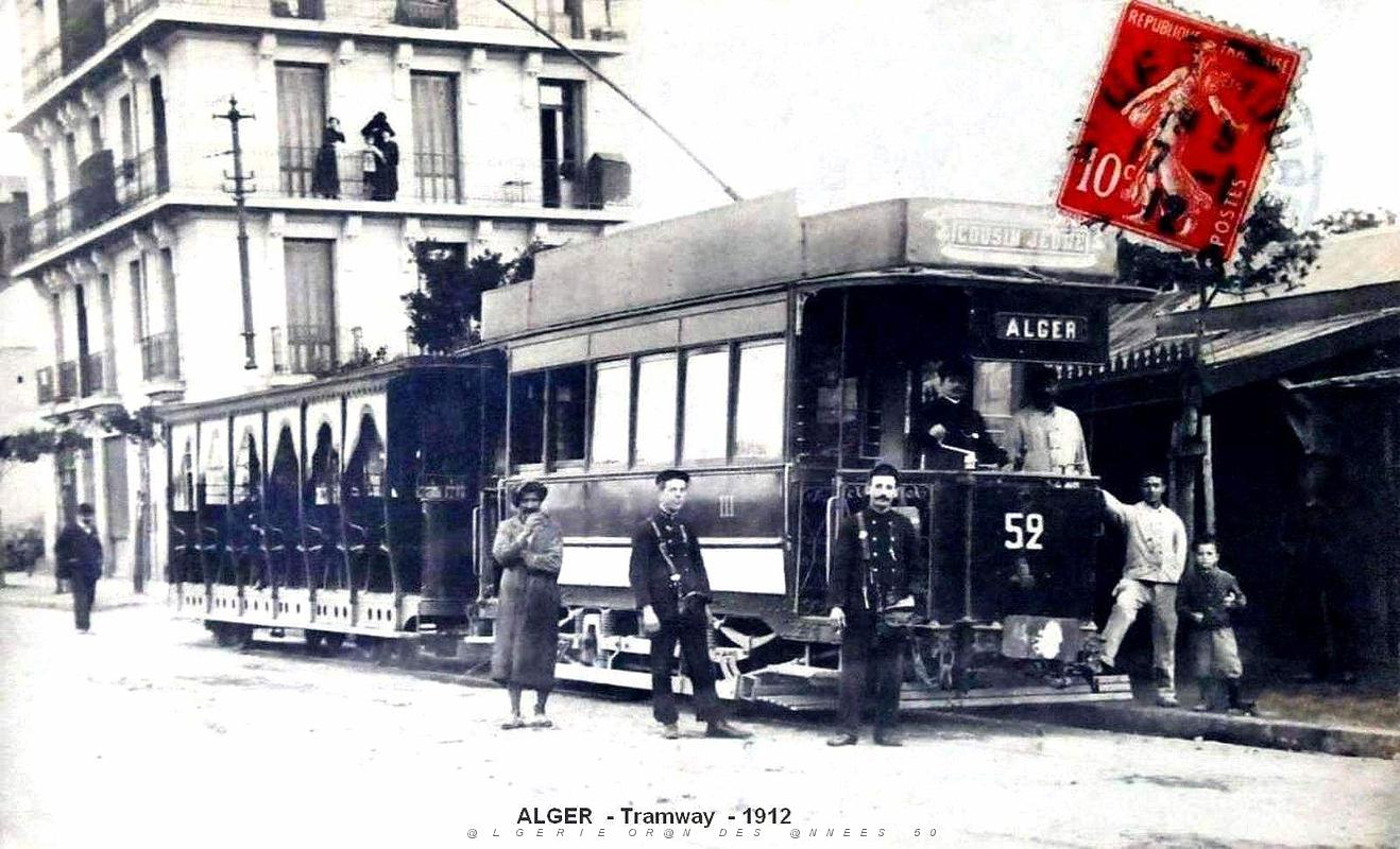 1322- Alger - Tramway en 1912.jpg
